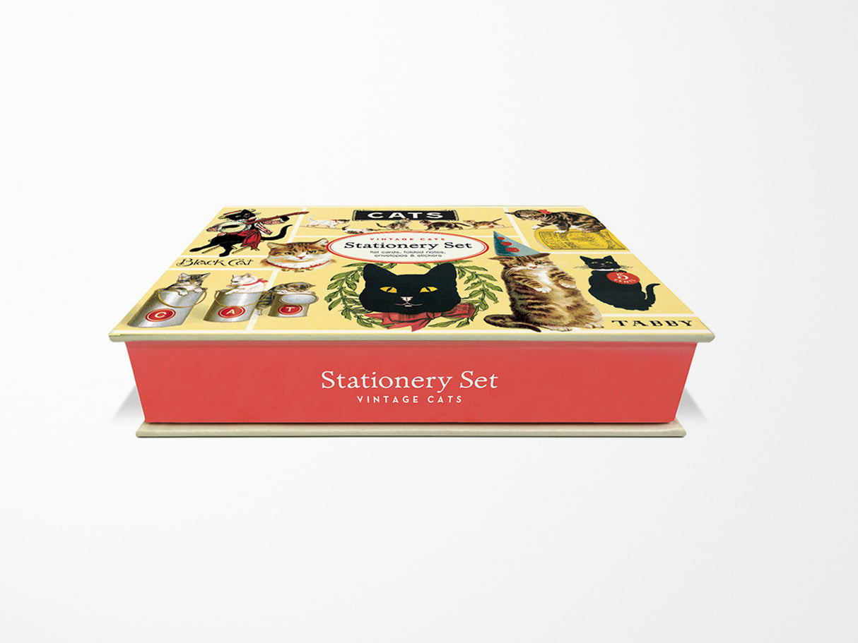 Cavallini Vintage Stationery Set - Cats