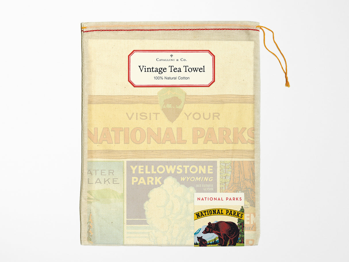 Cavallini Vintage Tea Towel - National Parks