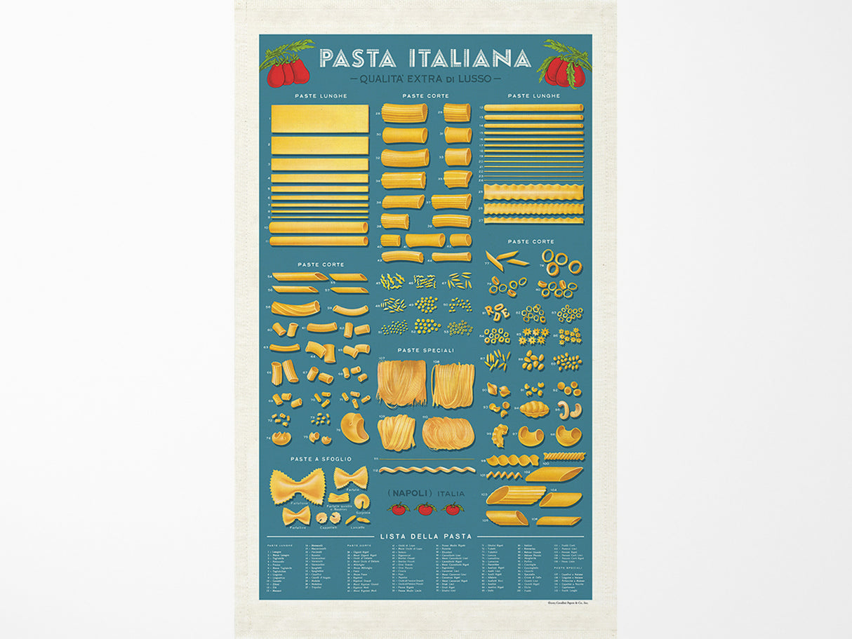 Cavallini Vintage Tea Towel - Pasta