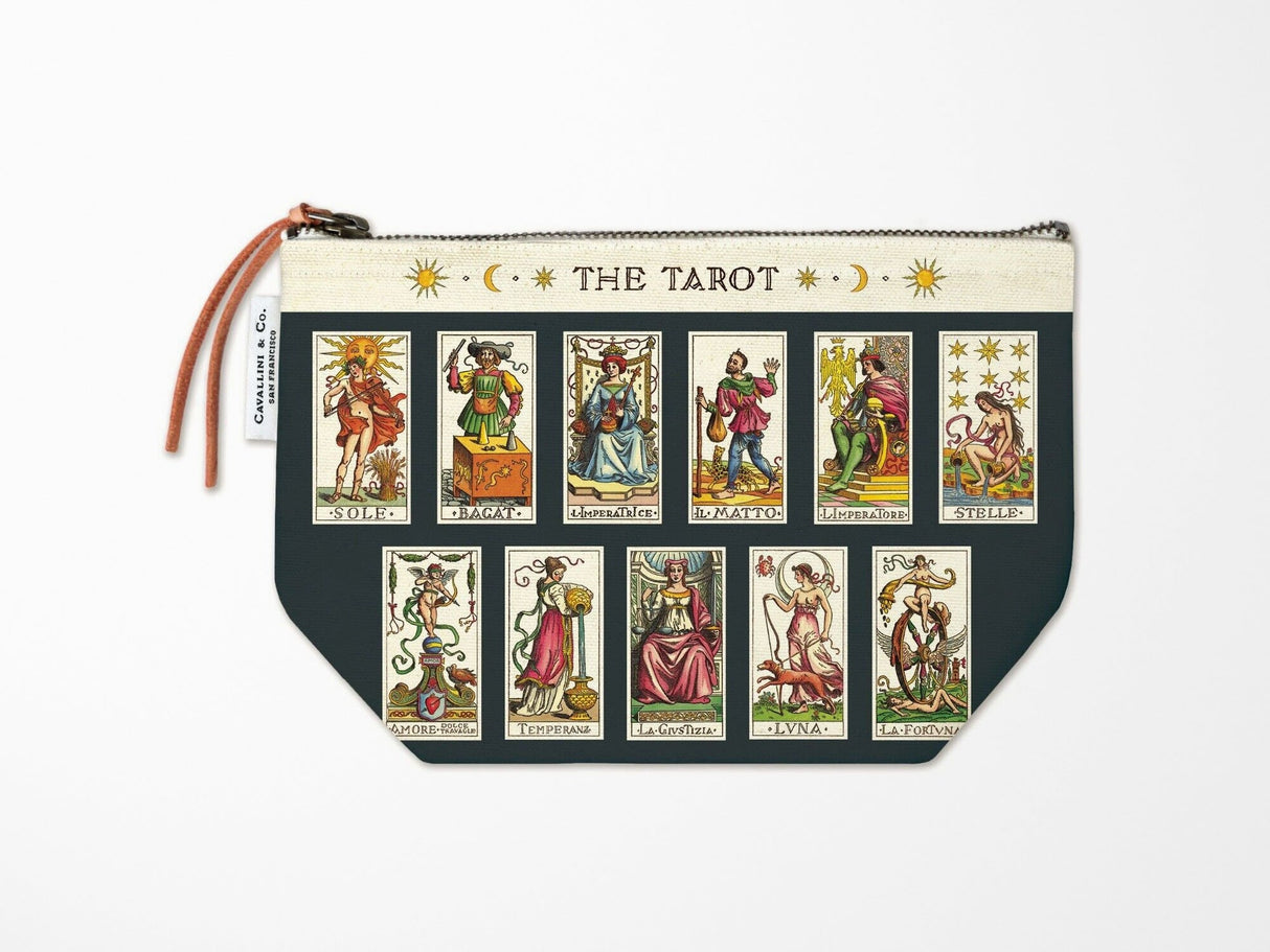 Cavallini Vintage Zipper Pouch - Tarot