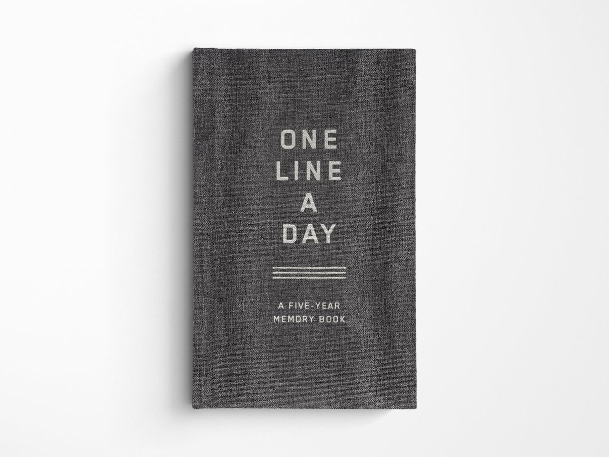 Charcoal Canvas One Line a Day A Five-Year Memory Book