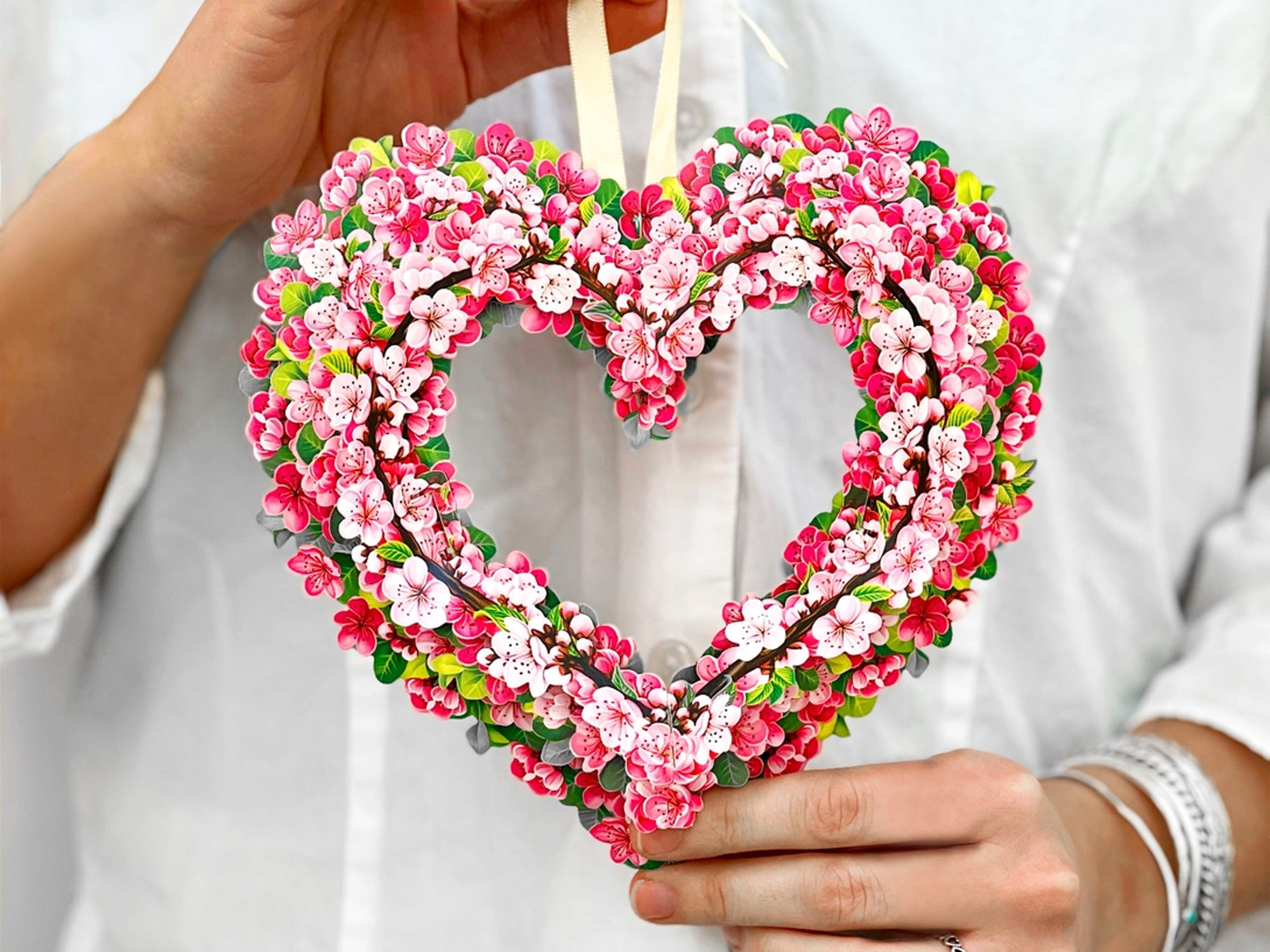 Cherry Blossom Heart Pop Up Greeting Card - Mini – Jenni Bick