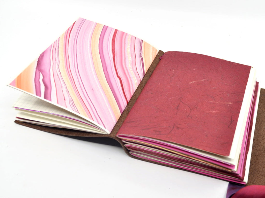 Cherry Bomb One of a Kind Leather Journal