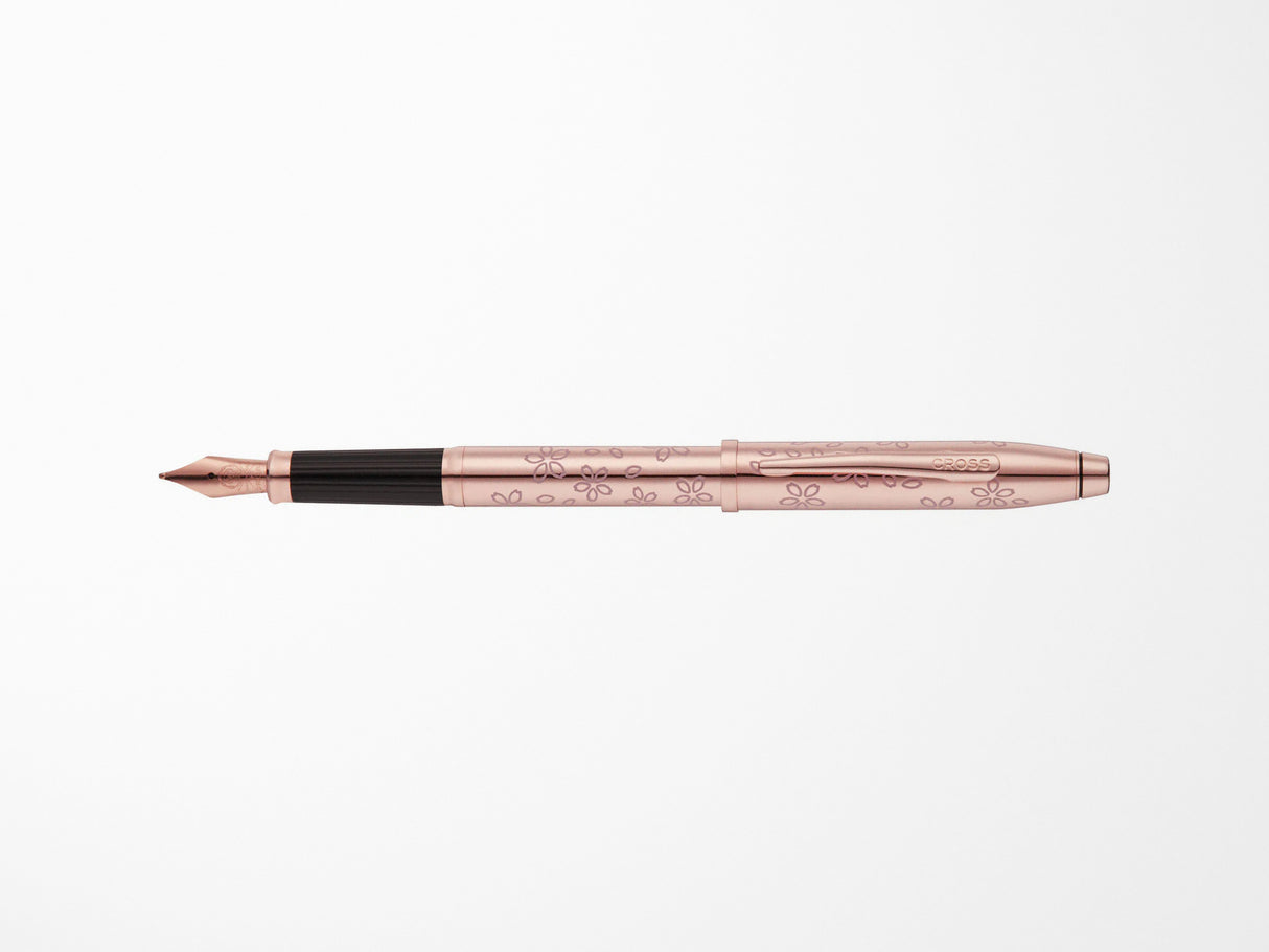 Cross Rose Gold Cherry Blossom Fountain Pen - Fine