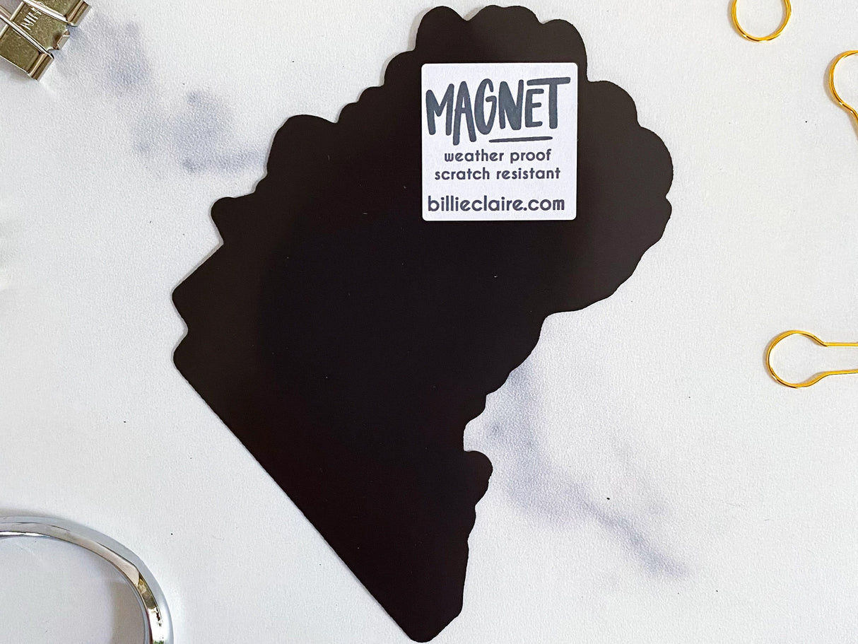 DC Outline Cherry Blossoms Fridge Magnet