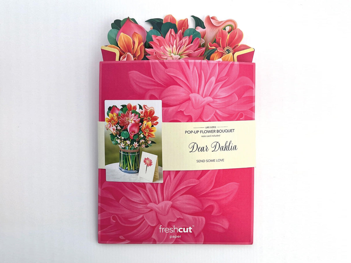 Dear Dahlia Pop Up Greeting Bouquet