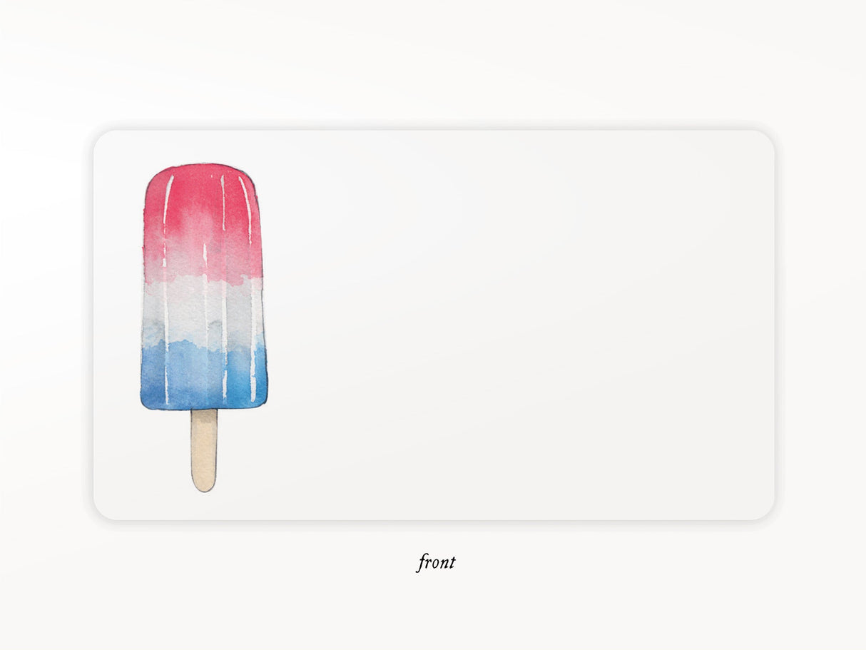 E. Frances Little Notes® - Patriotic Popsicle
