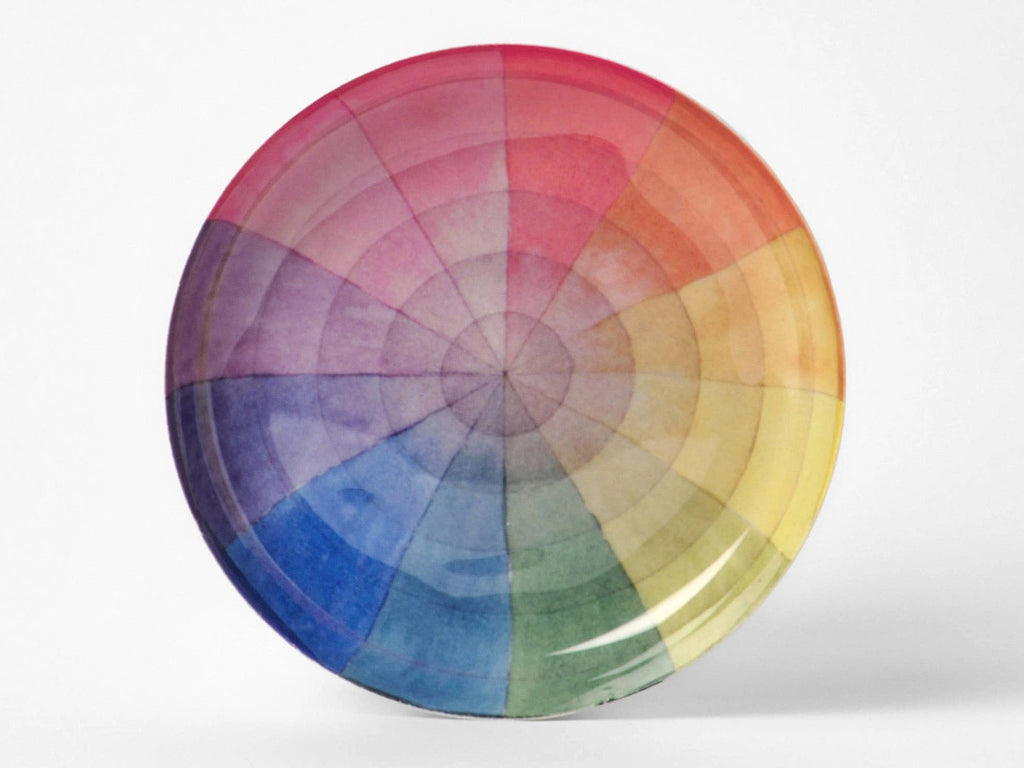 Enamel Printed Dish - Vintage Colour Wheel