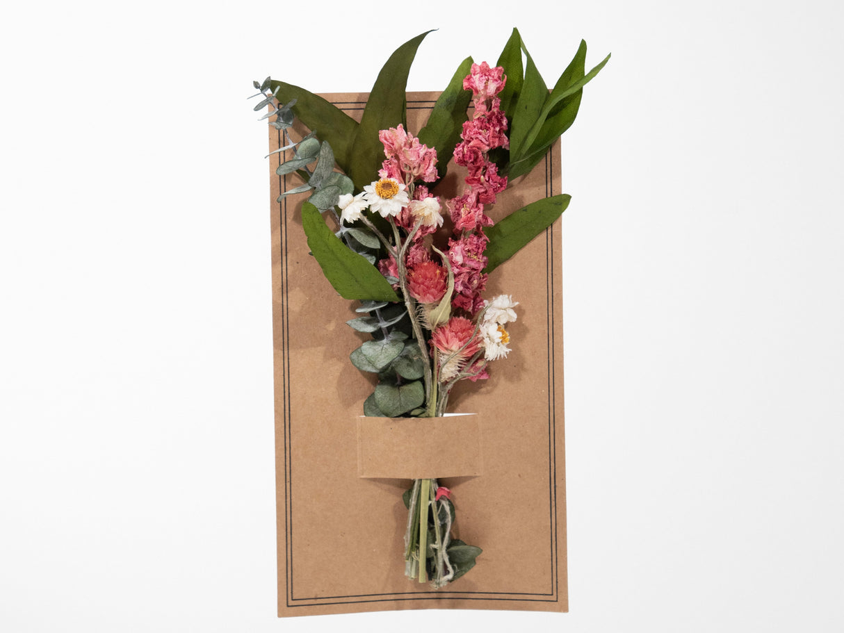 Eucalyptus & Pink Larkspur Mini Bouquet #57