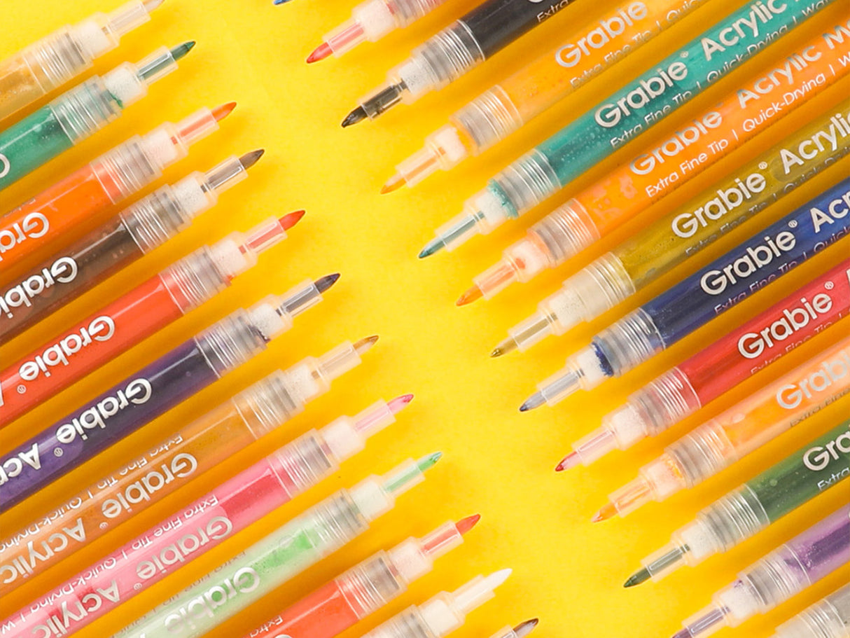 Extra Fine Tip Acrylic Paint Marker Set of 28