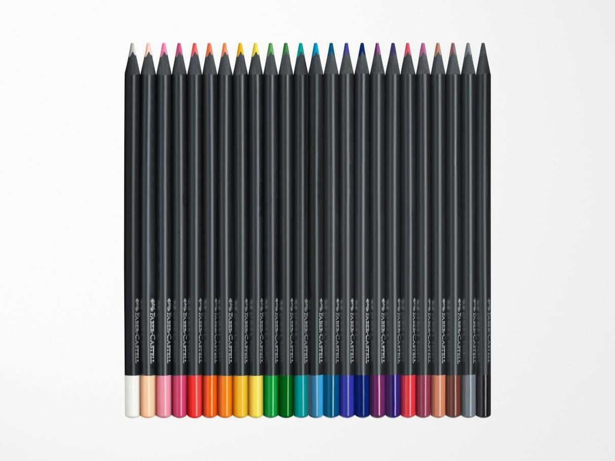 Faber Castell Black Edition Colored Pencils - Basic Colors 24 Set