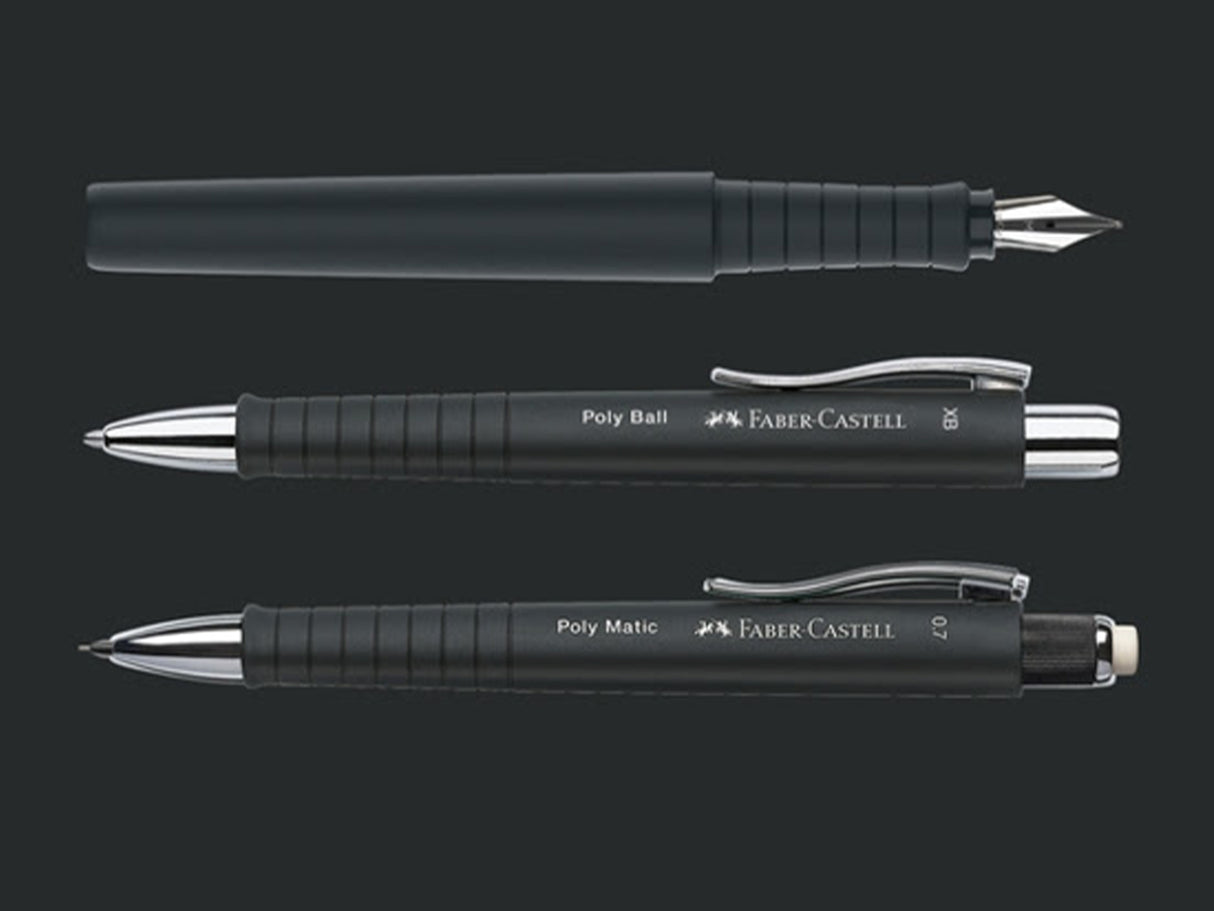 Faber Castell Poly Ball Pen Collection - Black