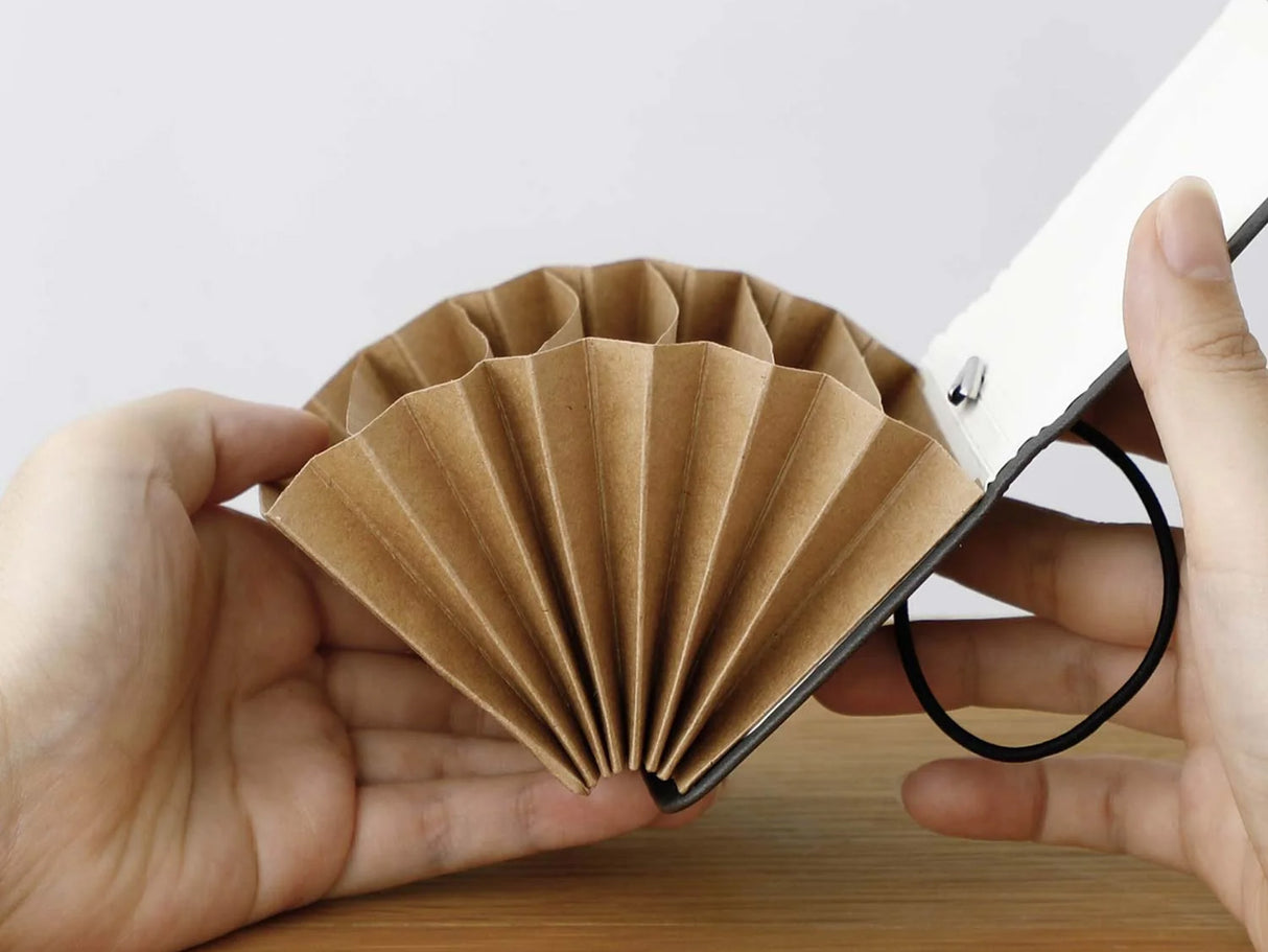 Faux Leather Accordion Card Holder