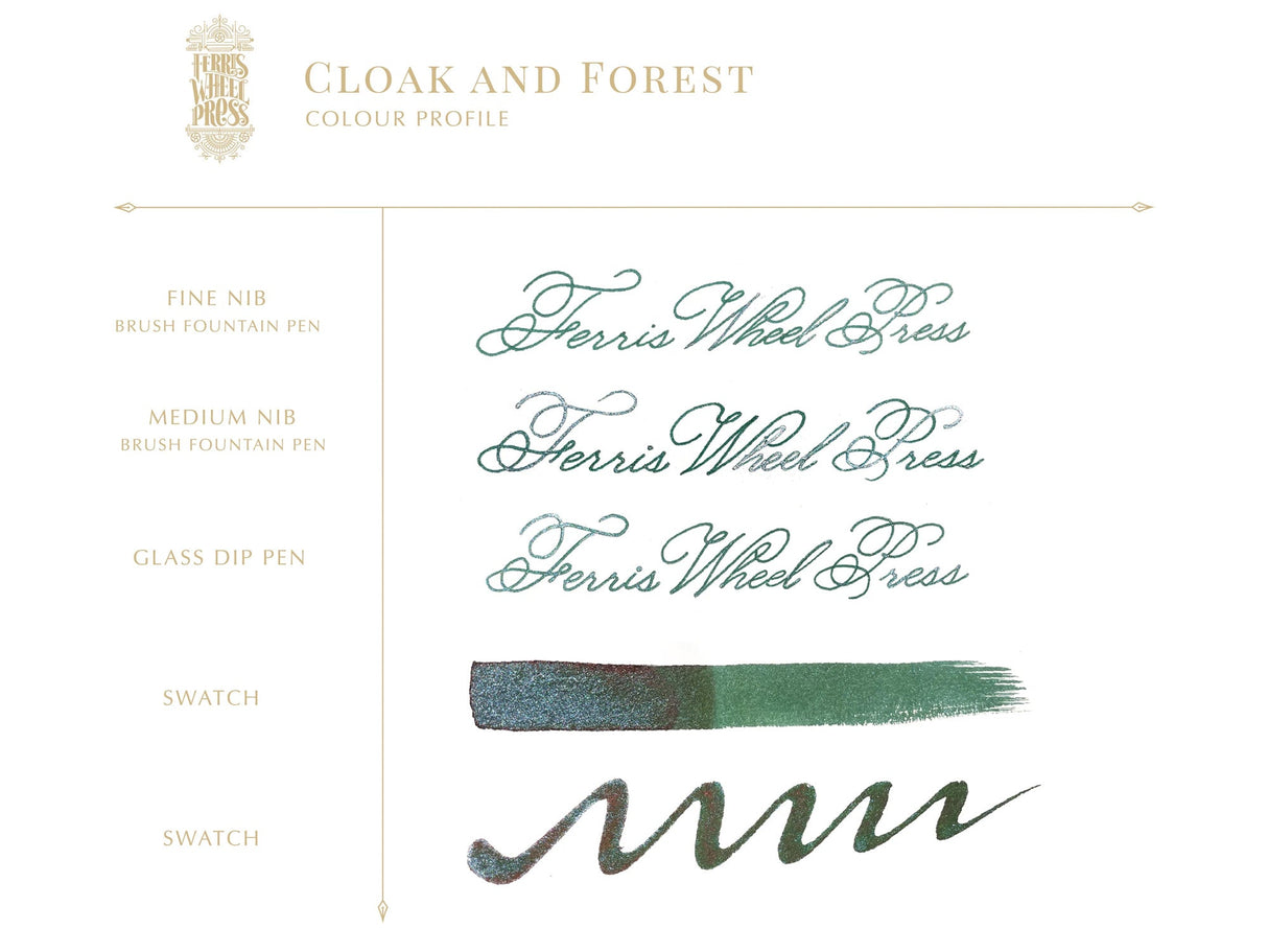 Ferritales Cloak and Forest Fountain Pen Ink