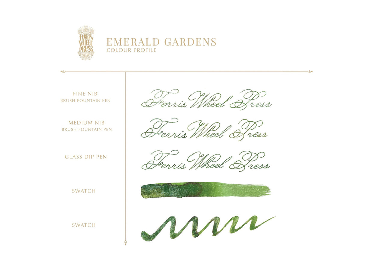 Ferritales Emerald Gardens Fountain Pen Ink