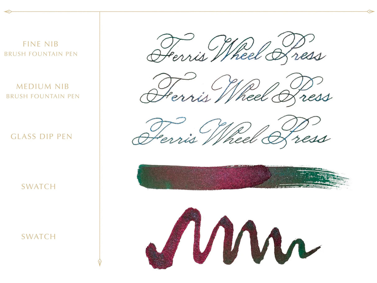 Ferritales Green With Curiosity Fountain Pen Ink