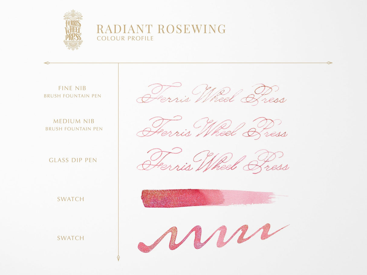 Ferritales Radiant Rosewing Fountain Pen Ink