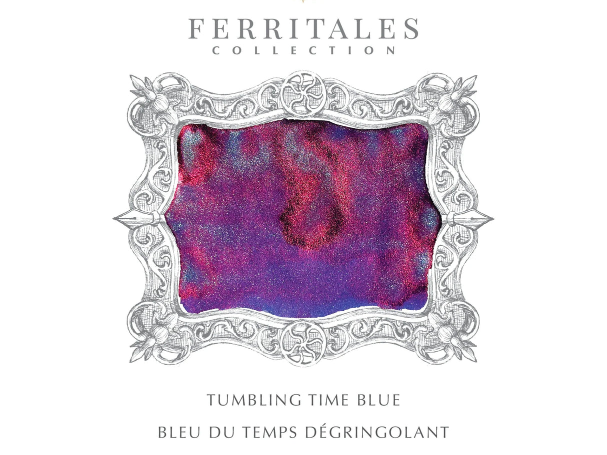 Ferritales Tumbling Time Blue Fountain Pen Ink