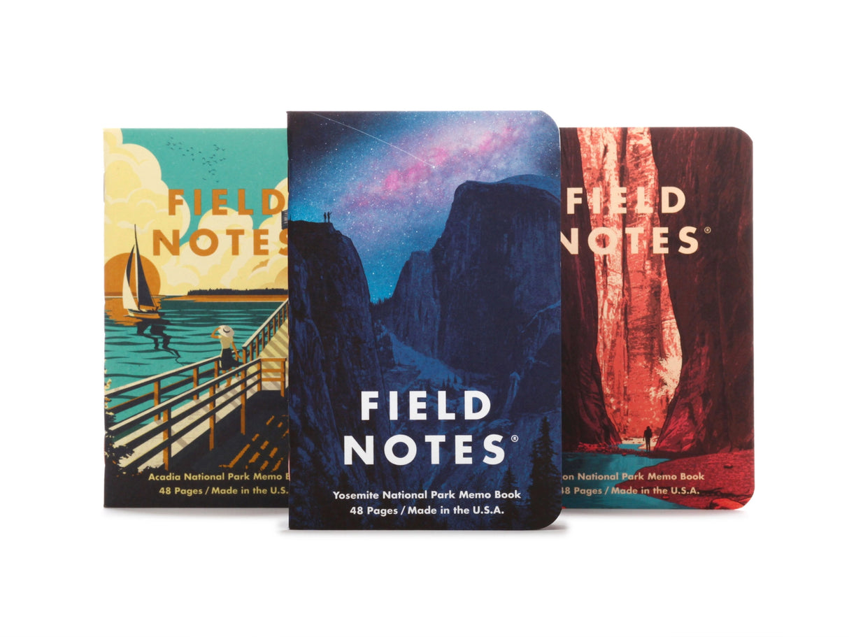 Field Notes National Parks Series A Memo Book Set of 3