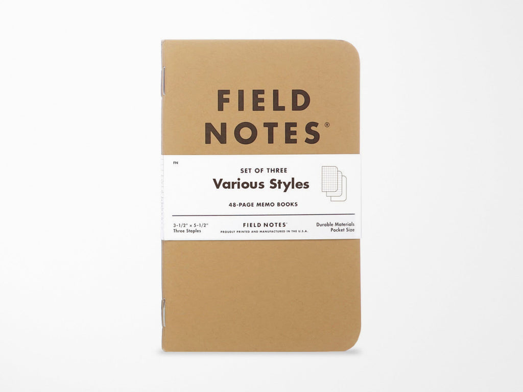 Field Notes Original Kraft Memo Book Set of 3