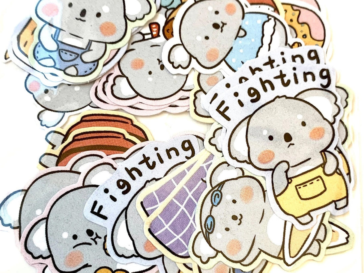 Fighting Koala Flake Stickers