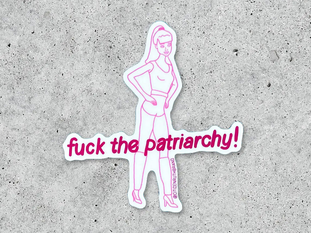 F**k the Patriarchy Barbie Vinyl Sticker