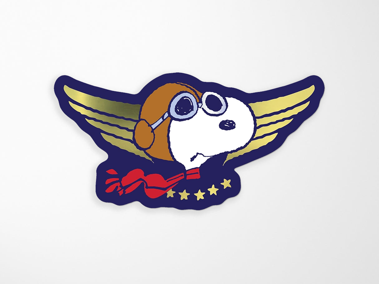 Flying Ace Snoopy Vinyl Sticker