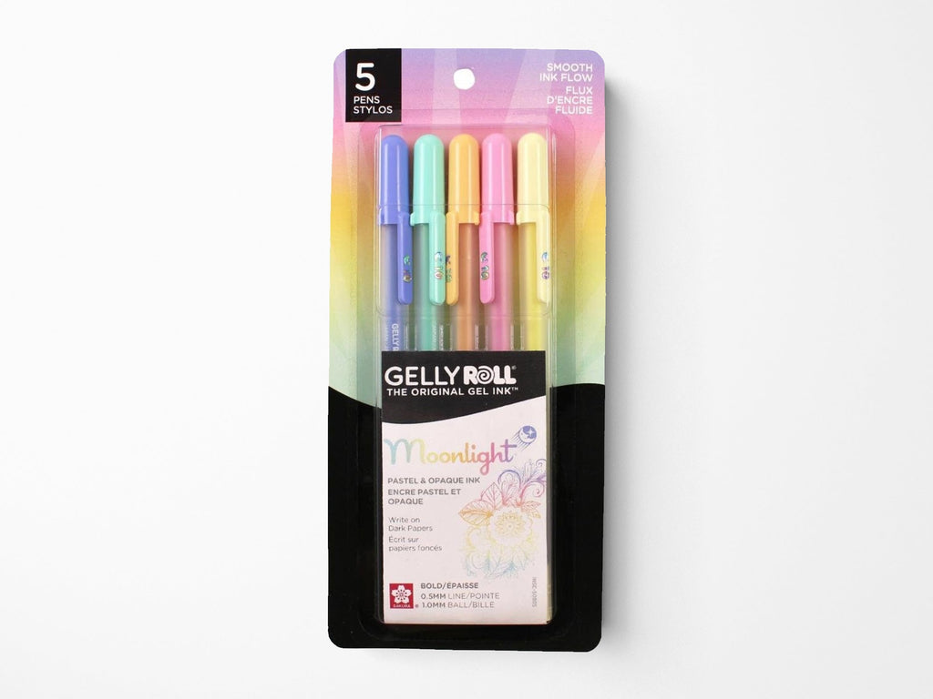 Gelly Roll Moonlight Pens Set of 5 Bold Pastels