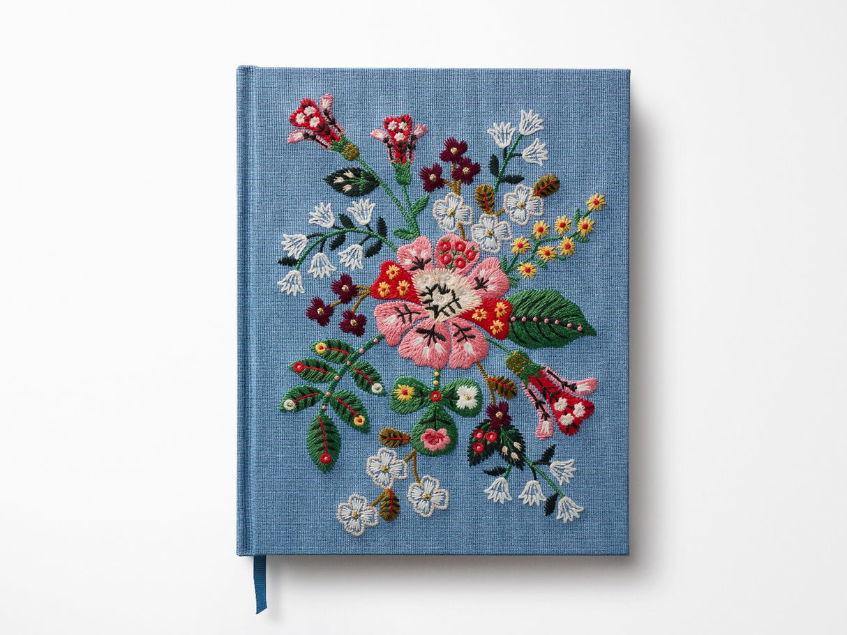 Gracie Embroidered Fabric Sketchbook
