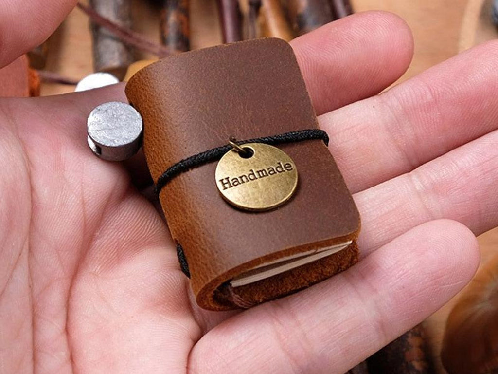 Handmade Leather Mini Notebook