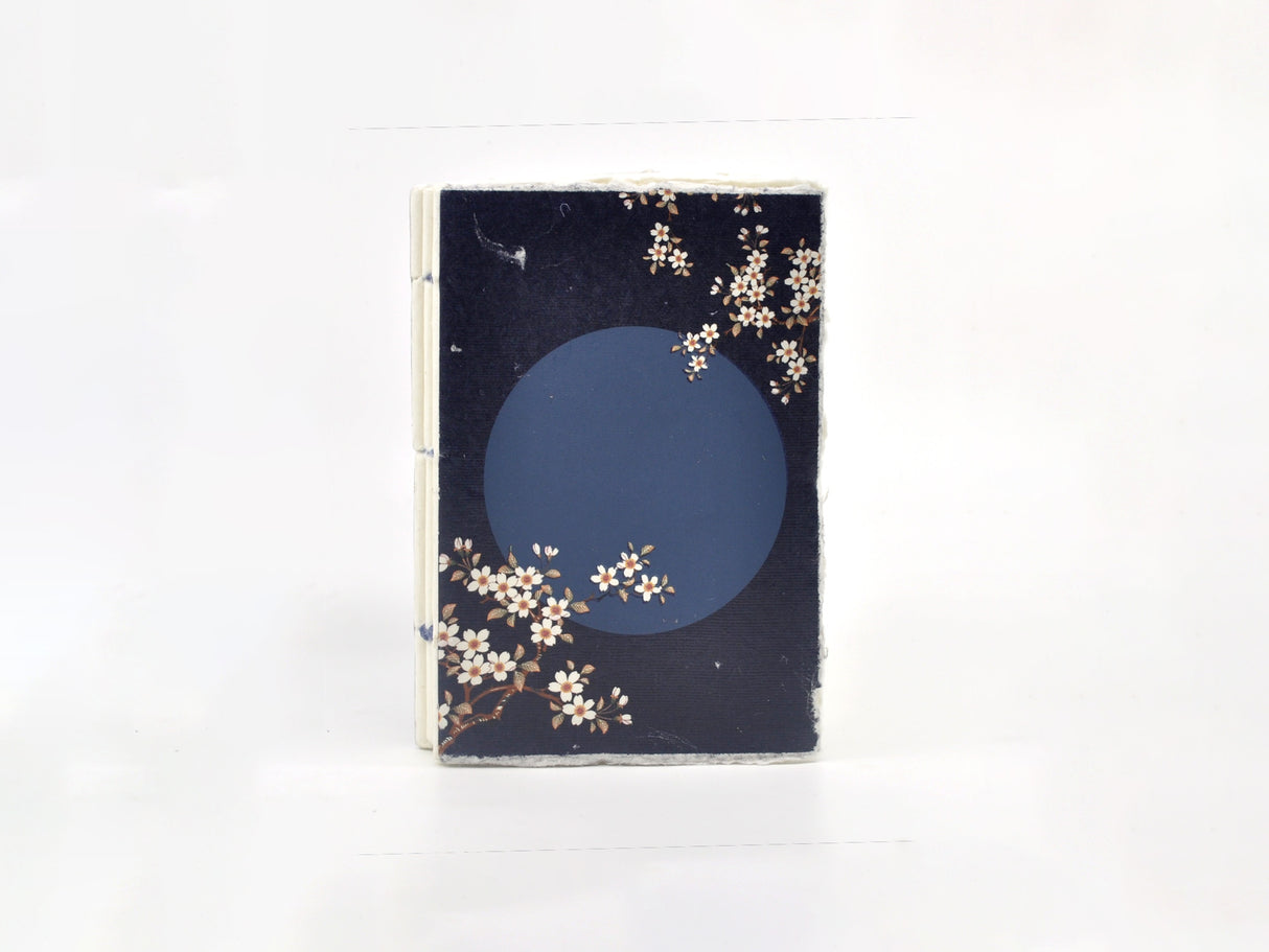 Handmade Parchment Paper Notebook - Japanese Moon