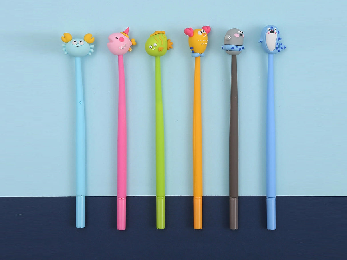 Happy Sea Animals Wiggle Gel Pen