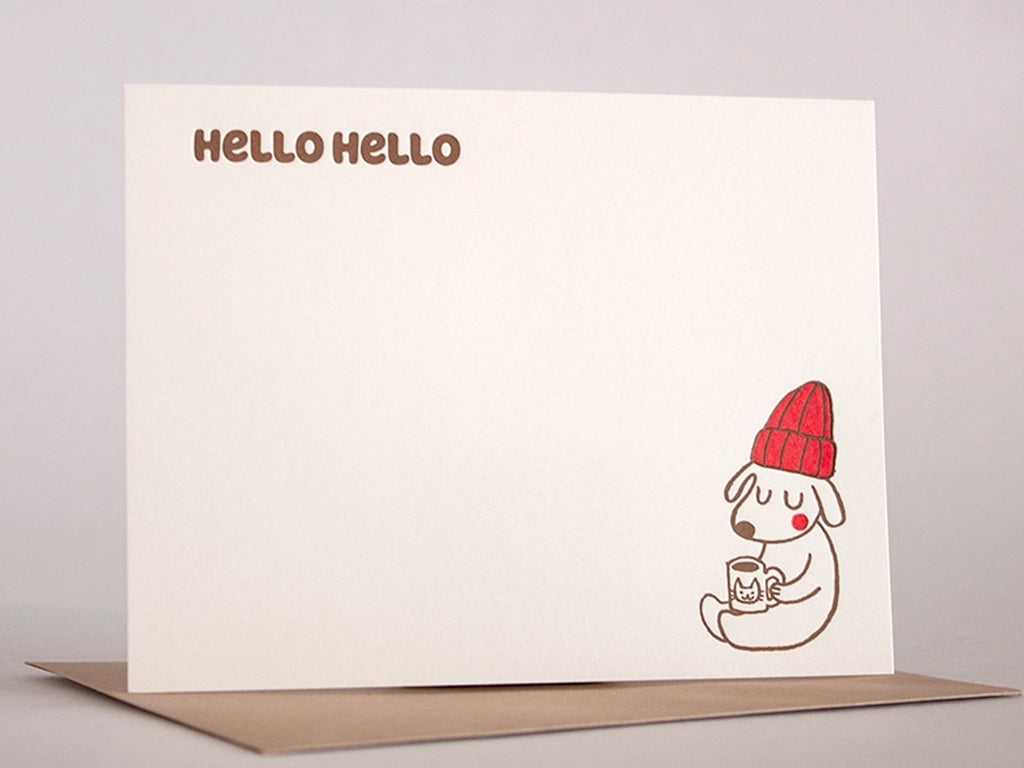 Hello Hello Dog Greeting Cards - Set of 8
