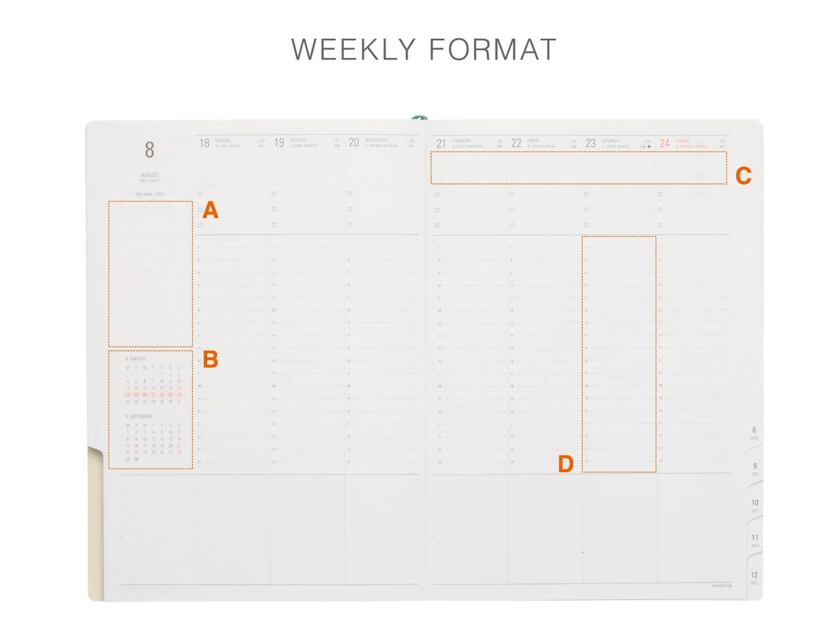 Hightide 2027 Weekly Diary Classic A5