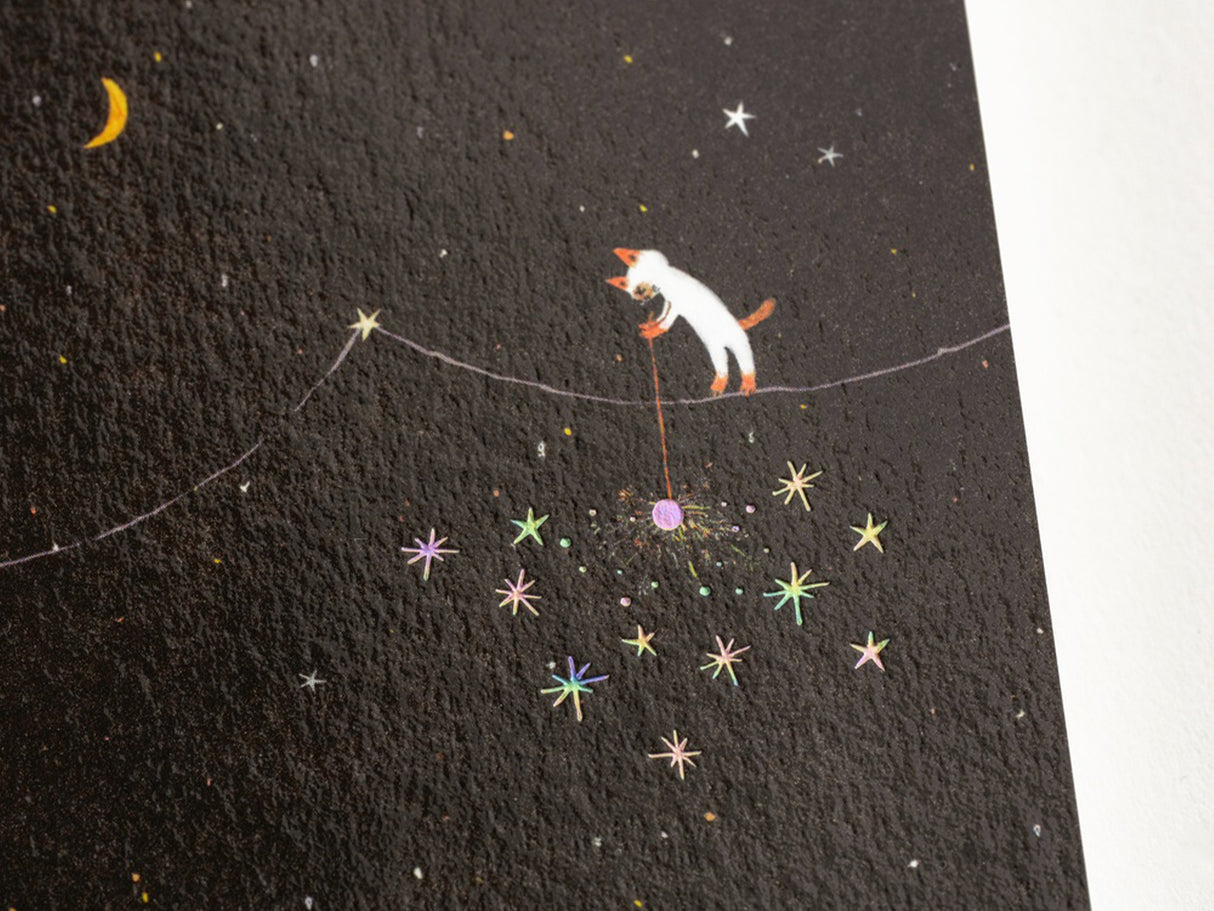 Hobonichi A5 Graph Notebook - Another night of falling star sparklers