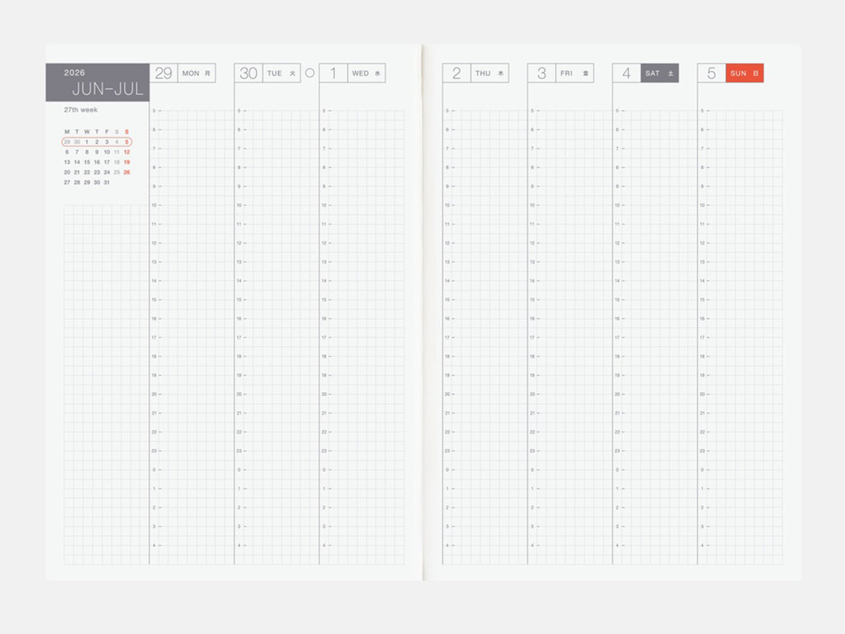 Hobonichi Techo 2026 Cousin Book A5 - JAPANESE April Start