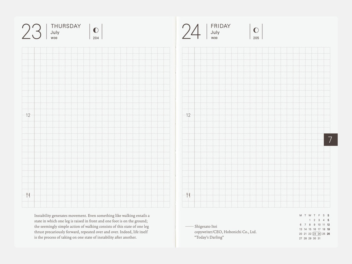 Hobonichi Techo 2026 Planner Book A6 - ENGLISH