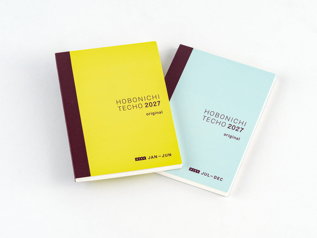 Hobonichi Techo 2027 Original Avec Books A6 Set of 2