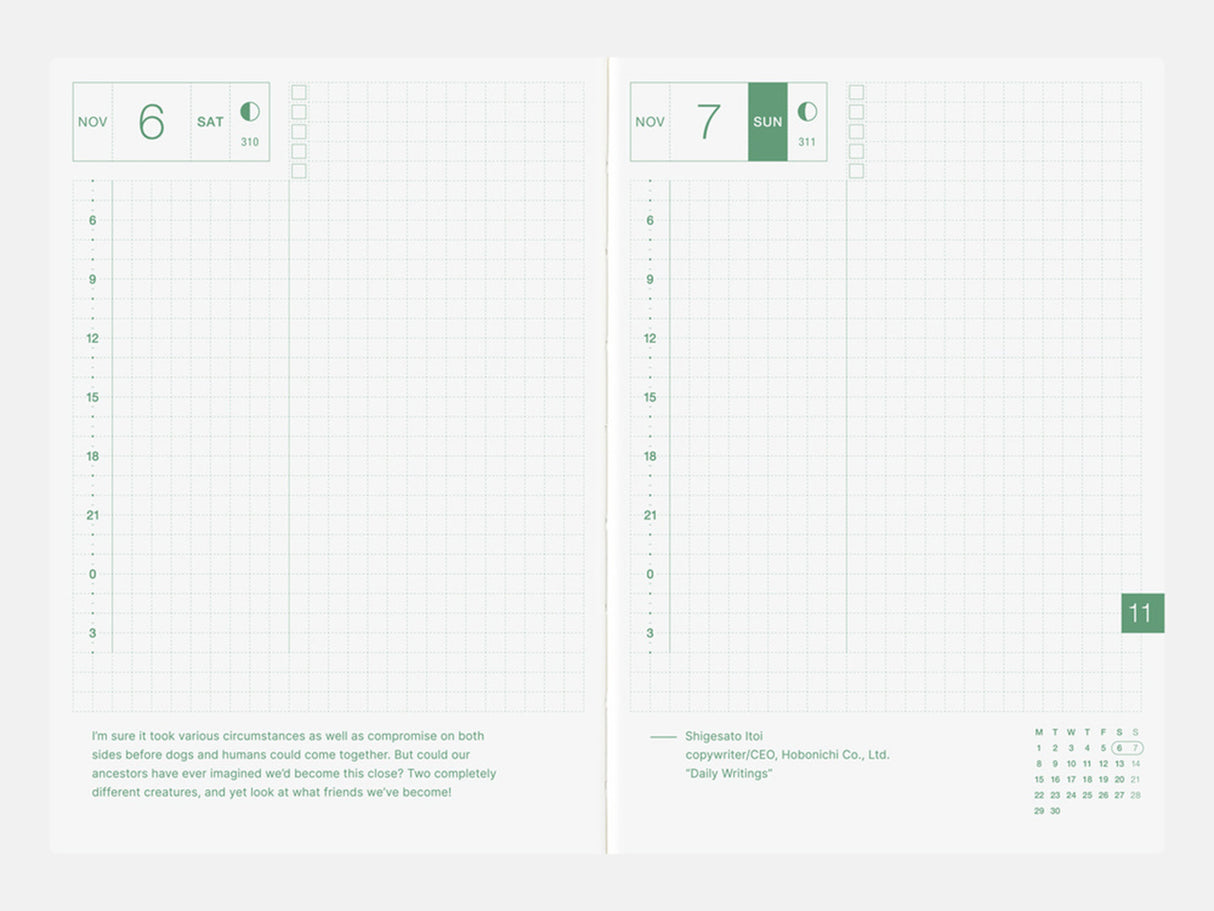Hobonichi Techo 2027 Original Book A6 - ENGLISH