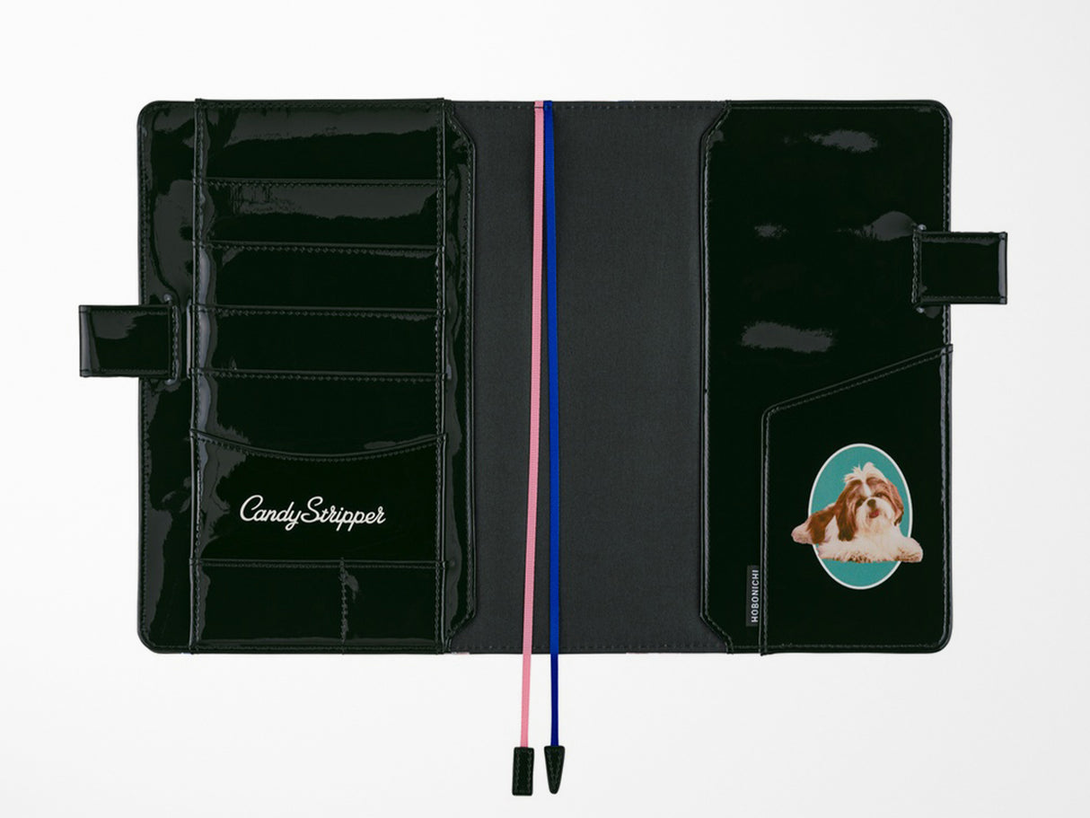 Hobonichi Techo A5 Cousin Cover + Book - Candy Stripper: Random Dog & Cat