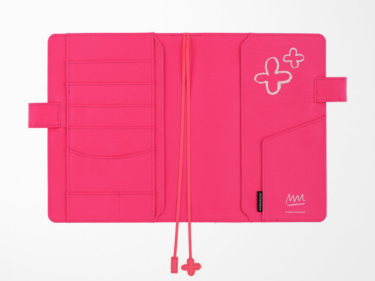 Hobonichi Techo A5 Cousin Cover + Book - Makoto Matsubayashi: Pink Flowers