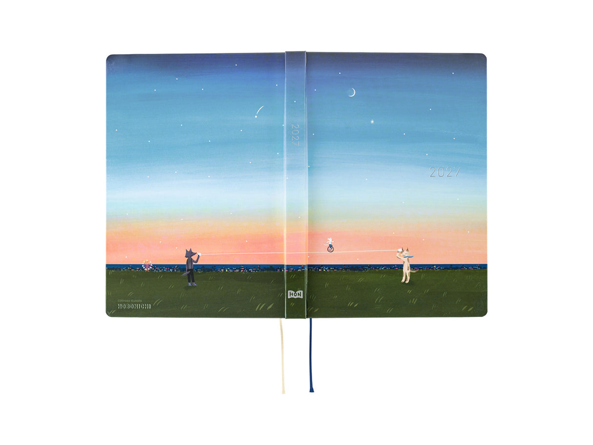 Hobonichi Techo A5 Hon 2027 - Hiroko Kubota: String Telephone Until the Moon is Full