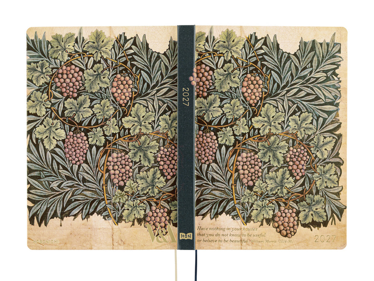 Hobonichi Techo A5 Hon 2027 - V&A Series: Vine