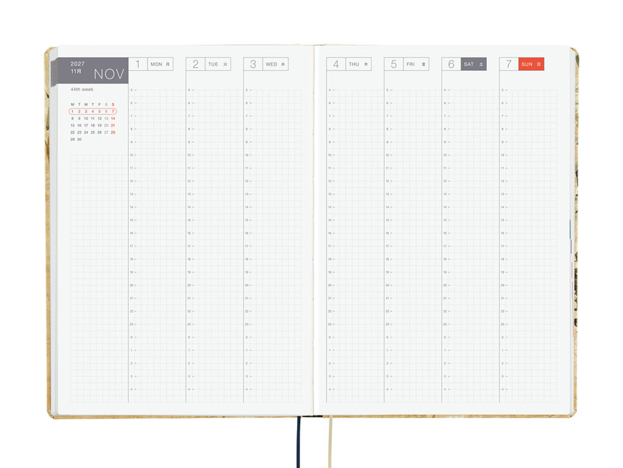 Hobonichi Techo A5 Hon 2027 - V&A Series: Vine