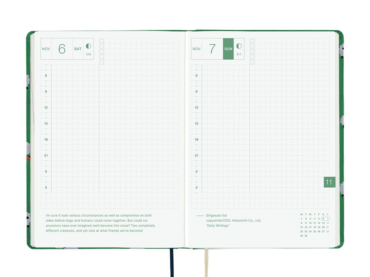 Hobonichi Techo A6 Hon 2027 - Bow & Tie: Sheep Sheep Sheep