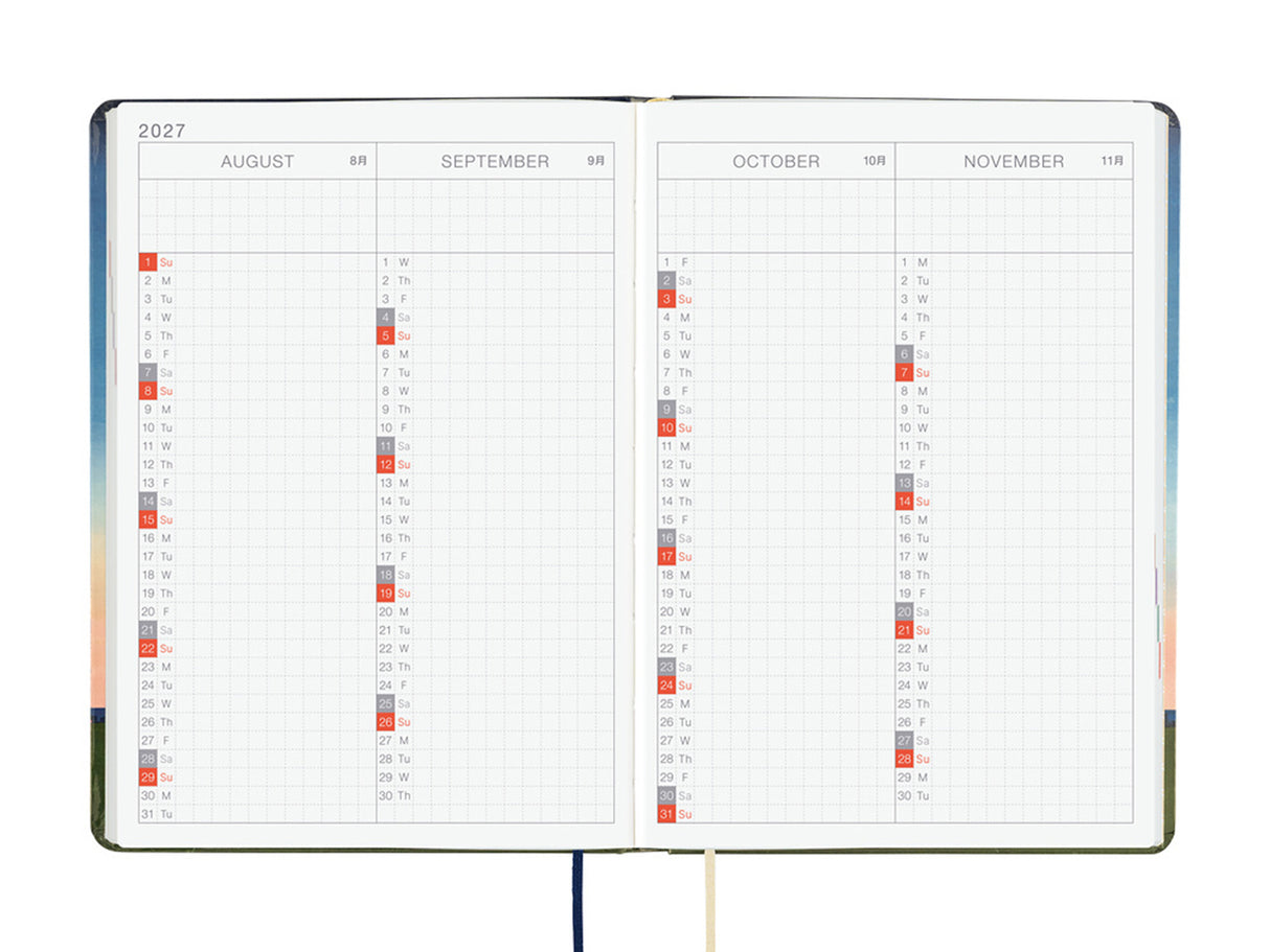 Hobonichi Techo A6 Hon 2027 - Hiroko Kubota: String Telephone Until the Moon is Full