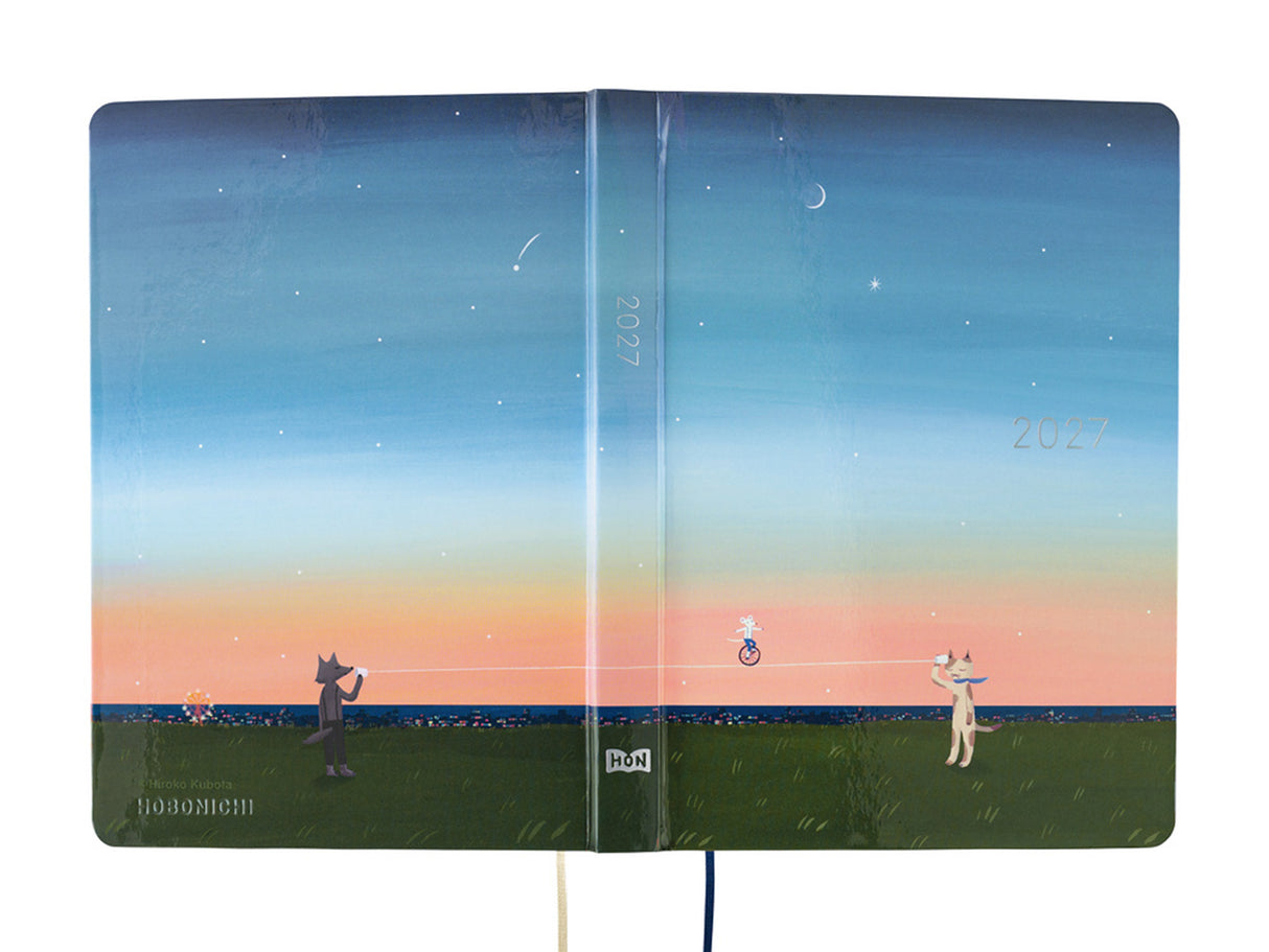 Hobonichi Techo A6 Hon 2027 - Hiroko Kubota: String Telephone Until the Moon is Full