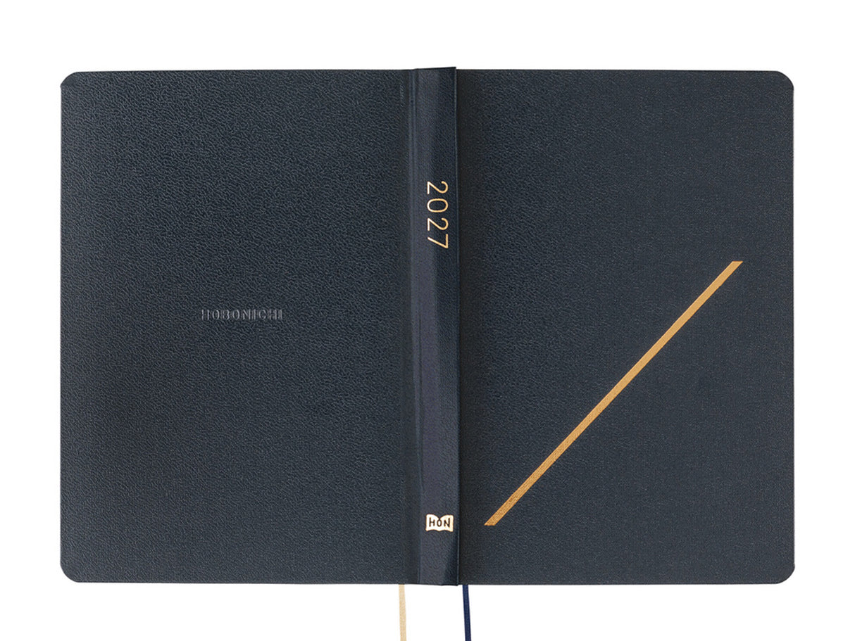 Hobonichi Techo A6 Hon 2027 - Slash (Navy)