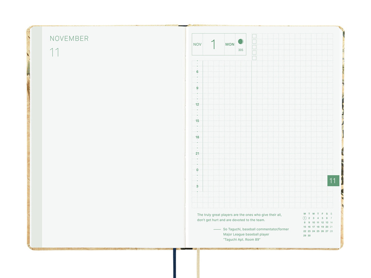 Hobonichi Techo A6 Hon 2027 - V&A Series: Vine (JAPANESE)