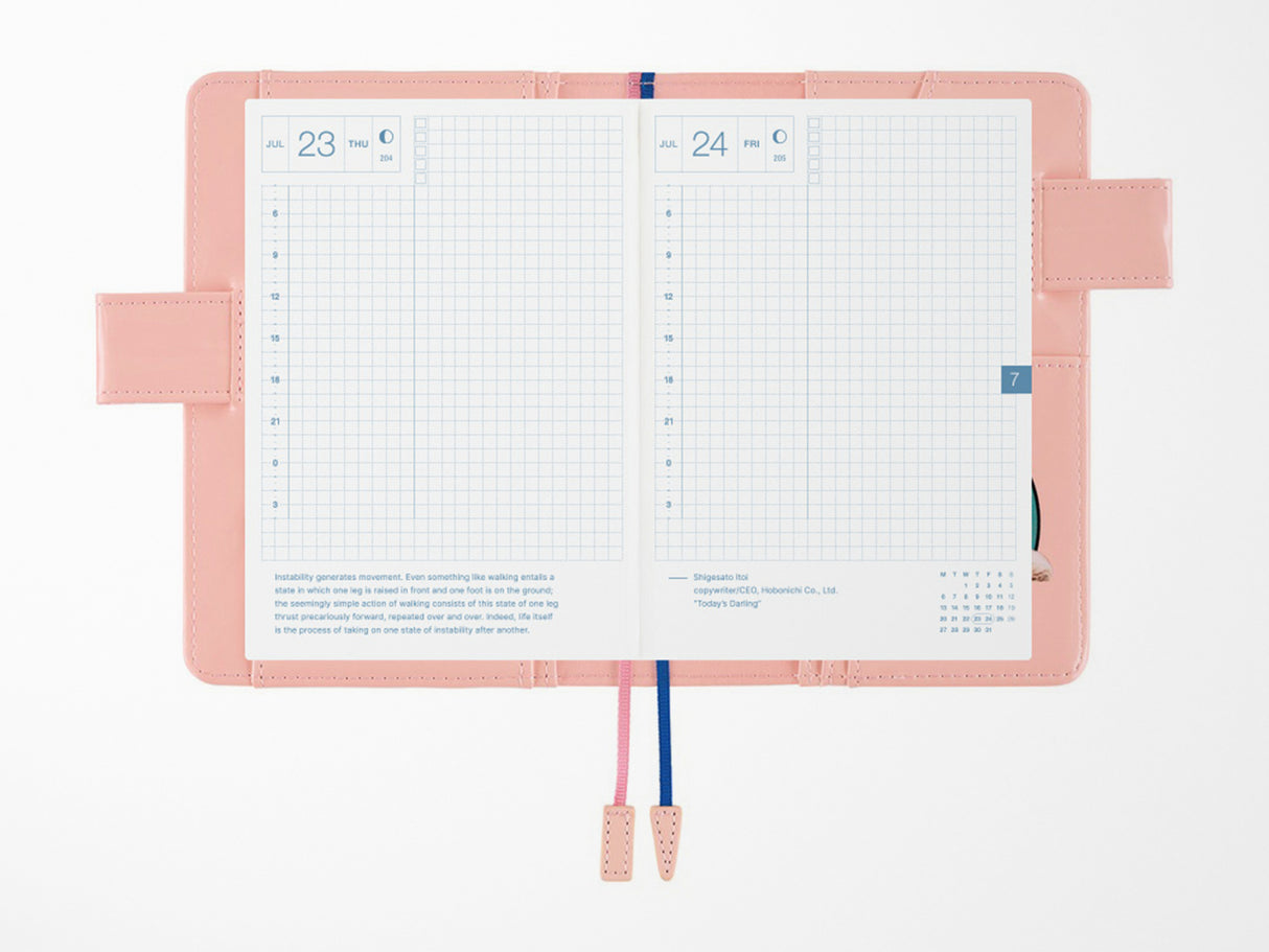 Hobonichi Techo A6 COVER ONLY - Candy Stripper Random Dog & Cat